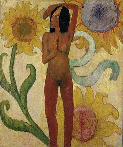 Caribbean Woman, or Female Nude with Sunflowers 1889